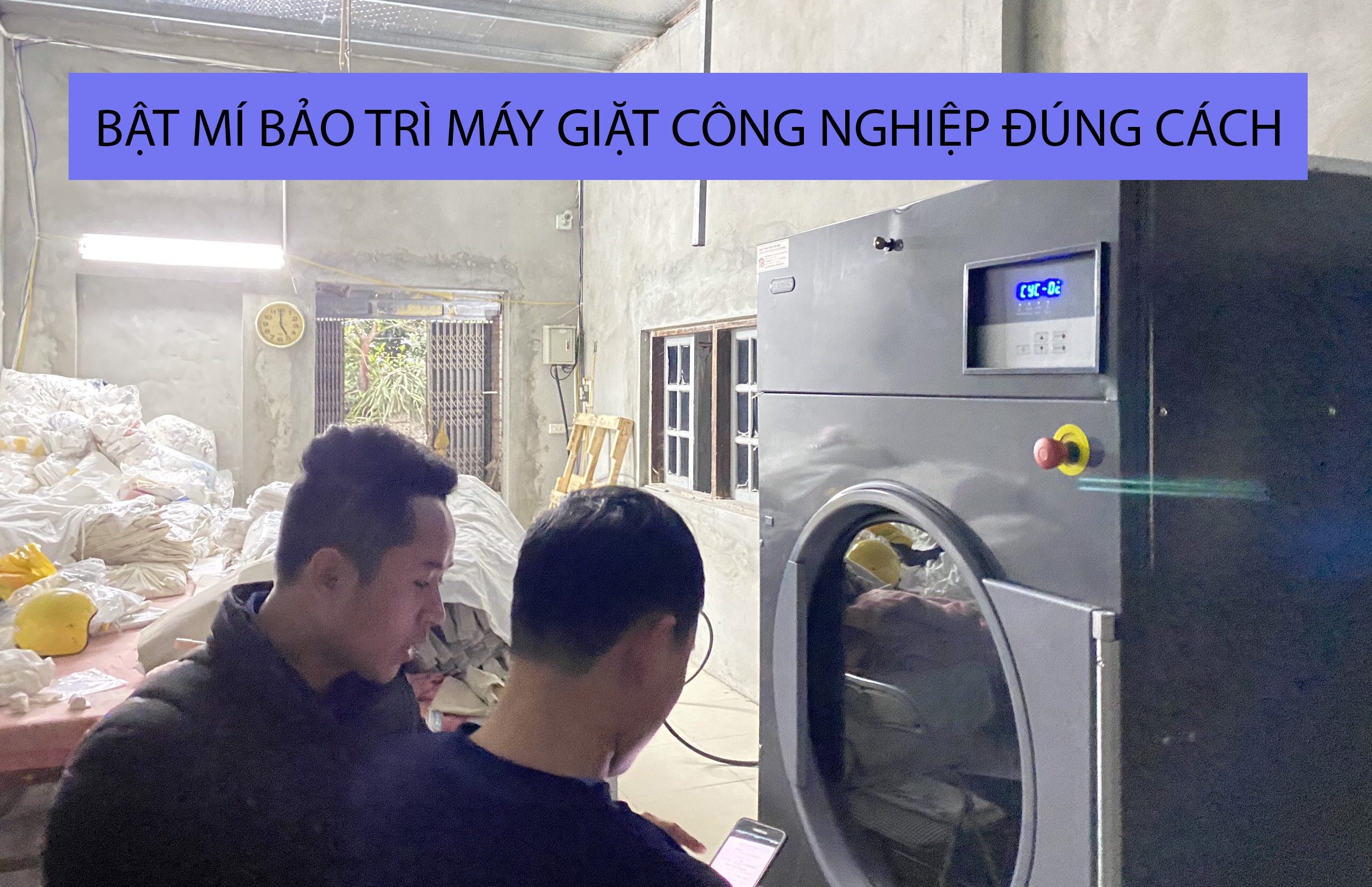 bảo trì máy giặt công nghiệp